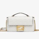 Fendi 小型 First 包，Fendace 巴洛克面料，棕色