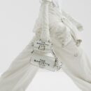Fendi Mini Sunshine 购物袋，Fendi Roma Capsule 皮革，红色/白色