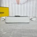 Fendi 中号鳄鱼皮法棍包，蓝色