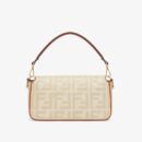 Fendi Mini Sunshine 购物袋，Fendi Roma Capsule 皮革，红色/白色