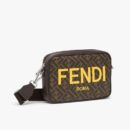 Fendi 中号 Peekaboo X-Tote FF 图案面料 咖啡色/黑色