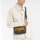 Fendi 中号 Peekaboo X-Tote FF 图案面料 咖啡色/黑色