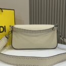 Fendi 中号法棍复刻包，鳄鱼皮，棕色