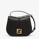 Fendi Moonlight 手袋，采用 ROMA 徽标小牛皮，蓝色