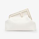 Fendi Mini Peekaboo Cut 包 白色小牛皮包