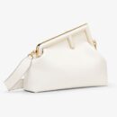 Fendi Mini Peekaboo Cut 包 白色小牛皮包