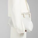Fendi Mini Peekaboo Cut 包 白色小牛皮包