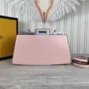 Fendi Mini Peekaboo Cut 包 白色鳄鱼皮包