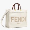 Fendi Nano F米色小牛皮包