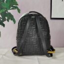 Fendi Moonlight 手袋，采用 ROMA 徽标小牛皮，黑色
