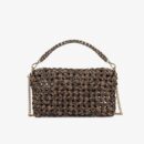 Fendi 中号法棍斜挎包 Cuoio Romano 皮革 灰色