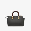 Fendi 中号法棍包，蓝色拼接皮革
