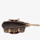 Fendi 中号法棍包，绿色拼接皮革