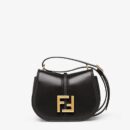 Fendi 中号法棍复刻包，鳄鱼皮，白色