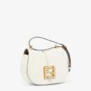 Fendi 大号 Sunshine 购物袋，采用 ROMA 徽标小牛皮，卡其色