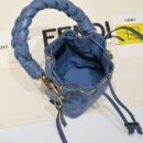 Fendi Mini Sunshine 购物袋，Fendi Roma Capsule 皮革，红色/白色