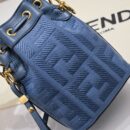 Fendi Mini Sunshine 购物袋，Fendi Roma Capsule 皮革，红色/白色