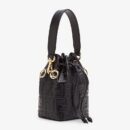 Fendi Mini Peekaboo Cut 包 白色鳄鱼皮包