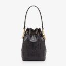 Fendi Mini Peekaboo Cut 包 白色鳄鱼皮包