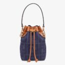 Fendi 中号法棍斜挎包 Cuoio Romano 皮革 米色