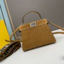 Fendi Moonlight 包，采用 ROMA 徽标小牛皮，黄色