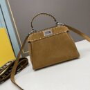 Fendi Moonlight 包，采用 ROMA 徽标小牛皮，黄色