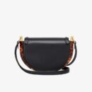 Fendi Moonlight 手袋，采用 ROMA 徽标小牛皮，黑色