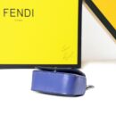 Fendi Nano F 小牛皮包，蓝色