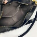 Fendi Mini Mon Tresor 水桶包，采用 FF 图案小牛皮，白色
