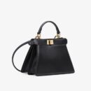 Fendi 小号 Peekaboo ISeeu 纳帕包黑色皮革