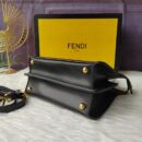 Fendi 小号 Peekaboo ISeeu 纳帕包黑色皮革
