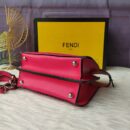 Fendi Moonlight 手袋，采用 ROMA 徽标小牛皮，灰色