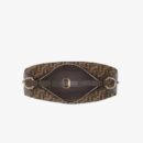 Fendi 中号法棍包，橙色拼接皮革
