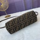 Fendi FF 图案面料腰包 棕色/黑色