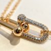 Tiffany&co 蒂芙尼满钻双链环项链