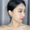 ☀Gucci古驰桃心猫咪耳钉耳环