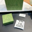 ☀Gucci古驰桃心猫咪耳钉耳环