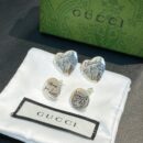 ☀Gucci古驰桃心猫咪耳钉耳环