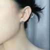 ☀Gucci古驰桃心猫咪耳钉耳环
