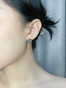 ☀Gucci古驰桃心猫咪耳钉耳环