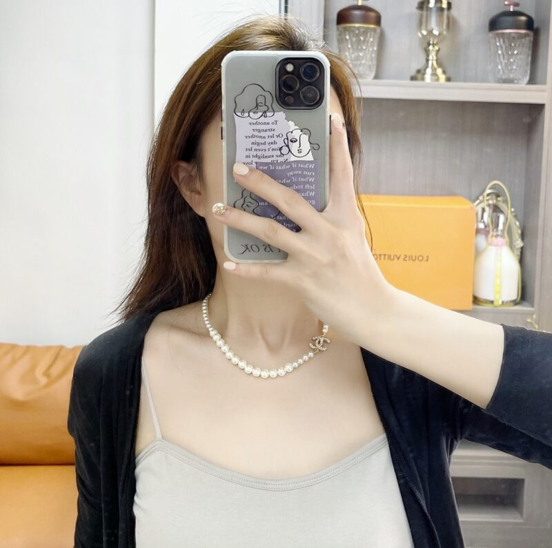 CHANEL香奈儿双c珍珠项链 - Image 4