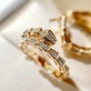 BVLGARI宝格丽SERPENTI VIPER EIT系列满钻蛇形耳钉耳环