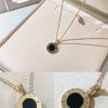 BVLGARI宝格丽圆环黑白双面项链