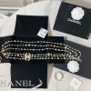 ☑️CHANEL香奈儿双c三层珍珠毛衣链项链