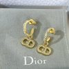 ☑️DIOR迪奥满钻 CD耳钉耳环