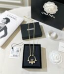 ☑️CHANEL香奈儿双c锥形珍珠项链