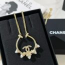 ☑️CHANEL香奈儿双c锥形珍珠项链