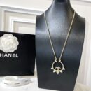 ☑️CHANEL香奈儿双c锥形珍珠项链