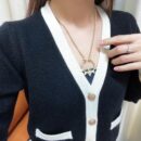 ☑️CHANEL香奈儿双c锥形珍珠项链
