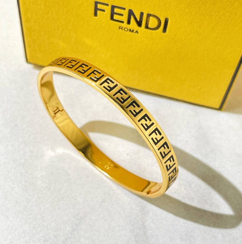FENDI芬迪FF金色手镯 - Image 7